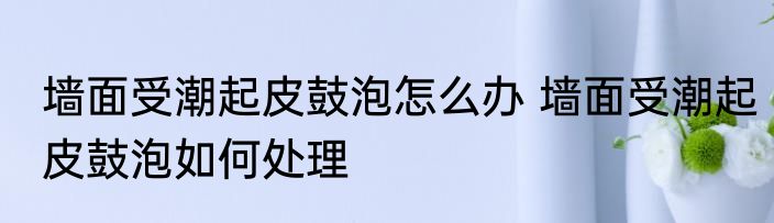 墙面受潮起皮鼓泡怎么办 墙面受潮起皮鼓泡如何处理