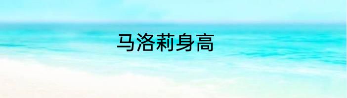 马洛莉身高