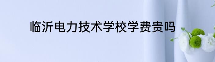 临沂电力技术学校学费贵吗