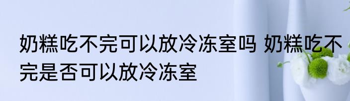 奶糕吃不完可以放冷冻室吗 奶糕吃不完是否可以放冷冻室
