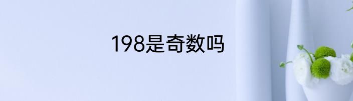 198是奇数吗