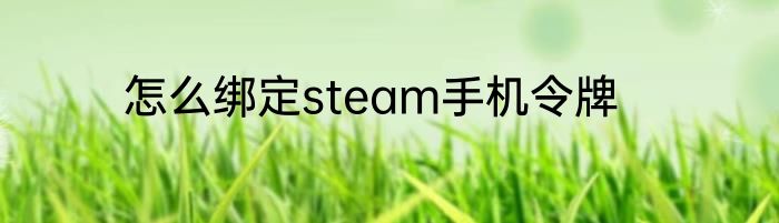怎么绑定steam手机令牌