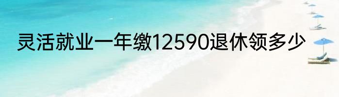 灵活就业一年缴12590退休领多少
