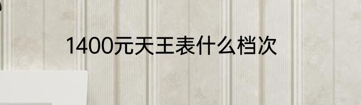 1400元天王表什么档次