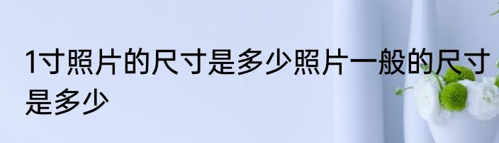 1寸照片的尺寸是多少照片一般的尺寸是多少