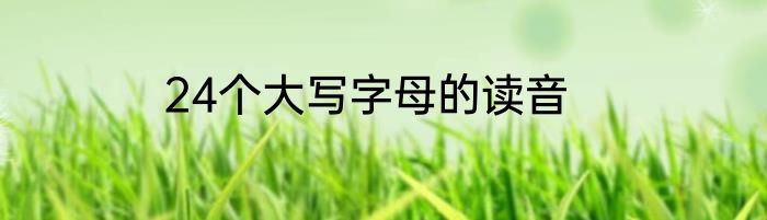 24个大写字母的读音