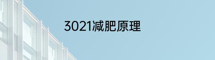 3021减肥原理