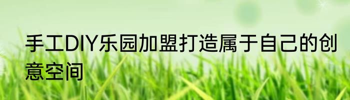 手工DIY乐园加盟打造属于自己的创意空间