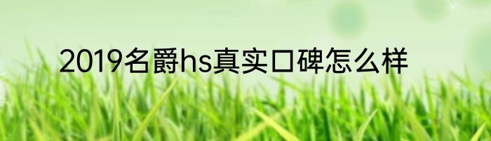 2019名爵hs真实口碑怎么样