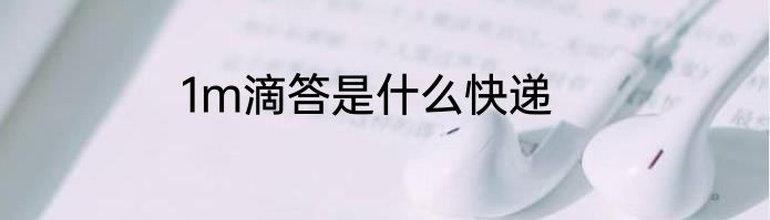 1m滴答是什么快递