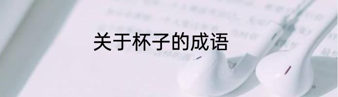 关于杯子的成语