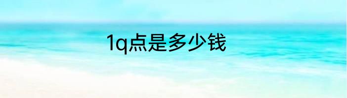 1q点是多少钱