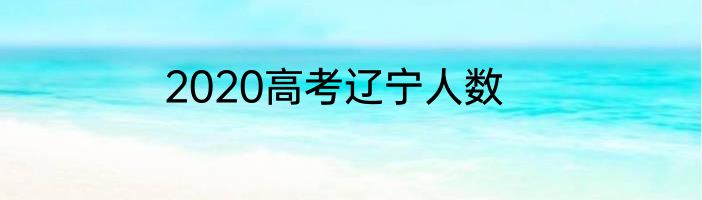 2020高考辽宁人数