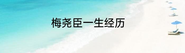 梅尧臣一生经历