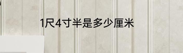 1尺4寸半是多少厘米