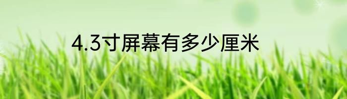 4.3寸屏幕有多少厘米