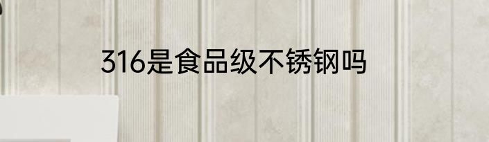 316是食品级不锈钢吗