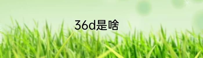 36d是啥