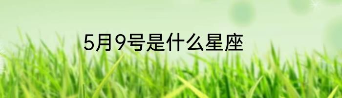 5月9号是什么星座