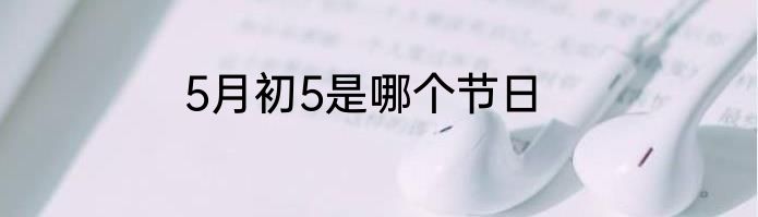 5月初5是哪个节日