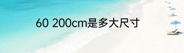 60 200cm是多大尺寸