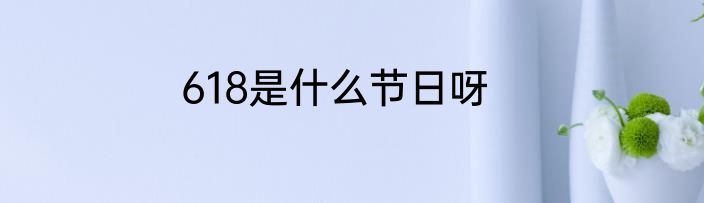 618是什么节日呀