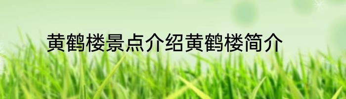黄鹤楼景点介绍黄鹤楼简介
