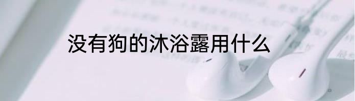 没有狗的沐浴露用什么
