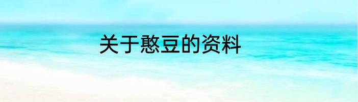 关于憨豆的资料