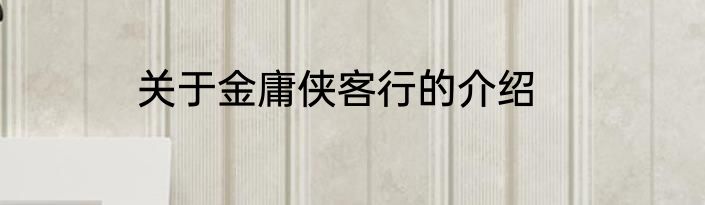 关于金庸侠客行的介绍
