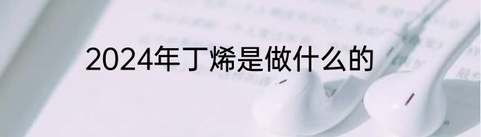 2024年丁烯是做什么的