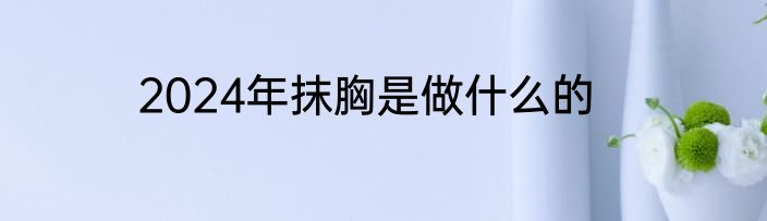2024年抹胸是做什么的