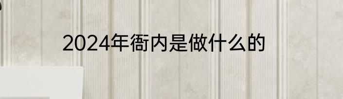 2024年衙内是做什么的