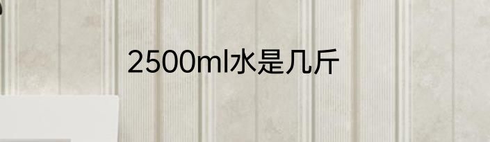 2500ml水是几斤