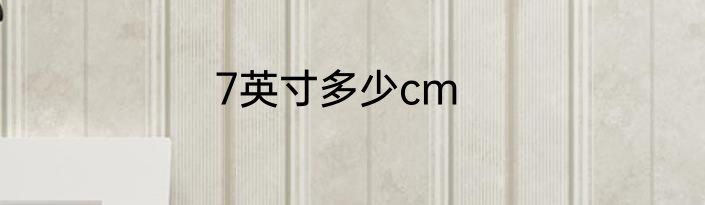 7英寸多少cm