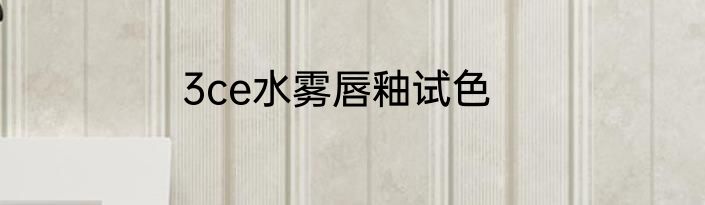 3ce水雾唇釉试色