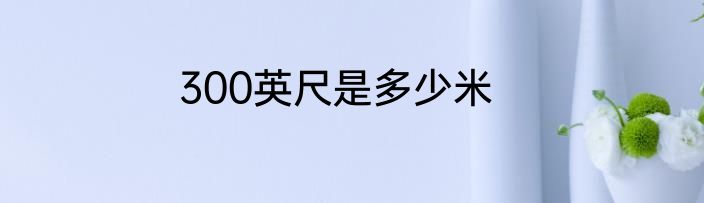 300英尺是多少米