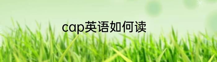 cap英语如何读