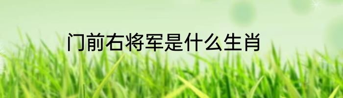 门前右将军是什么生肖