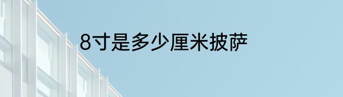 8寸是多少厘米披萨