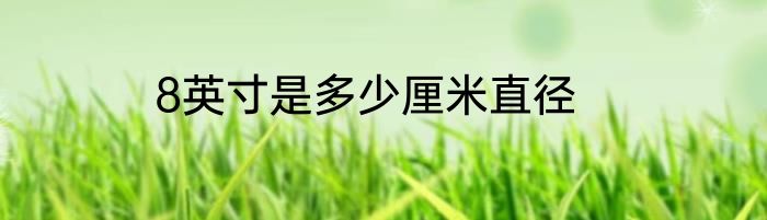 8英寸是多少厘米直径