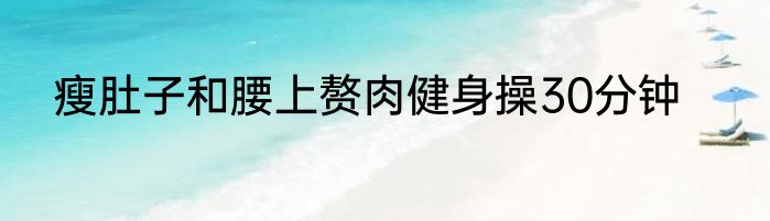 瘦肚子和腰上赘肉健身操30分钟