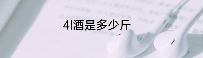 4l酒是多少斤