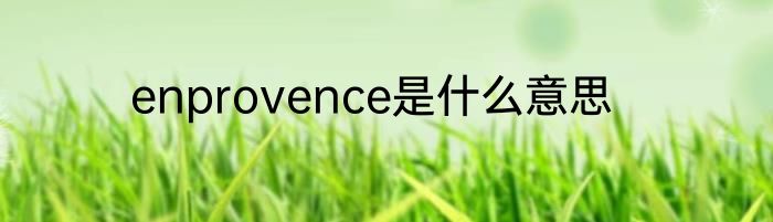 enprovence是什么意思