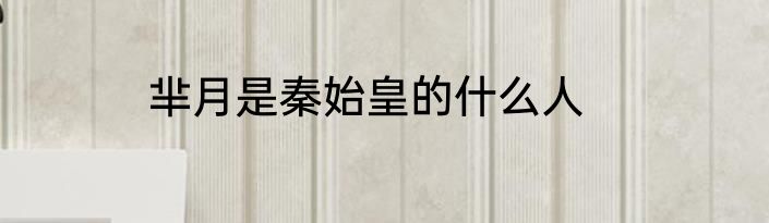 芈月是秦始皇的什么人