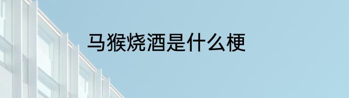 马猴烧酒是什么梗