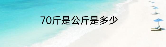 70斤是公斤是多少