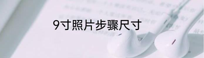 9寸照片步骤尺寸