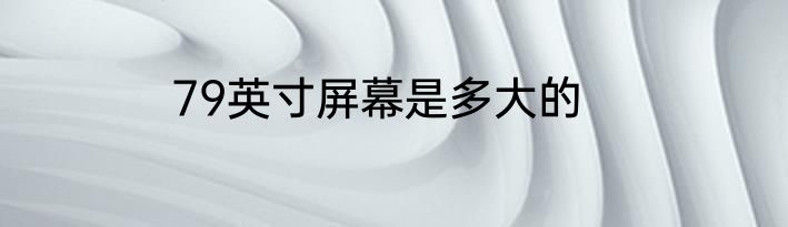 79英寸屏幕是多大的