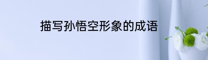 描写孙悟空形象的成语